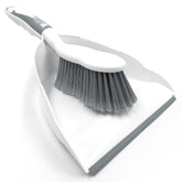 Deluxe Dustpan and Brush Set - Grey