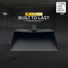 Strong Trade Metal Thick Gauge Heavy Duty 350mm Black Dustpan - LIFETIME WARRANTY