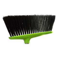 Long Multi Section Handle Dustpan and Brush Set - Green