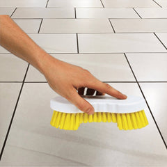 Yellow Scrubbing Brush Food Hygiene Stiff Double Winged Floor Scrub Hand Deck Brush