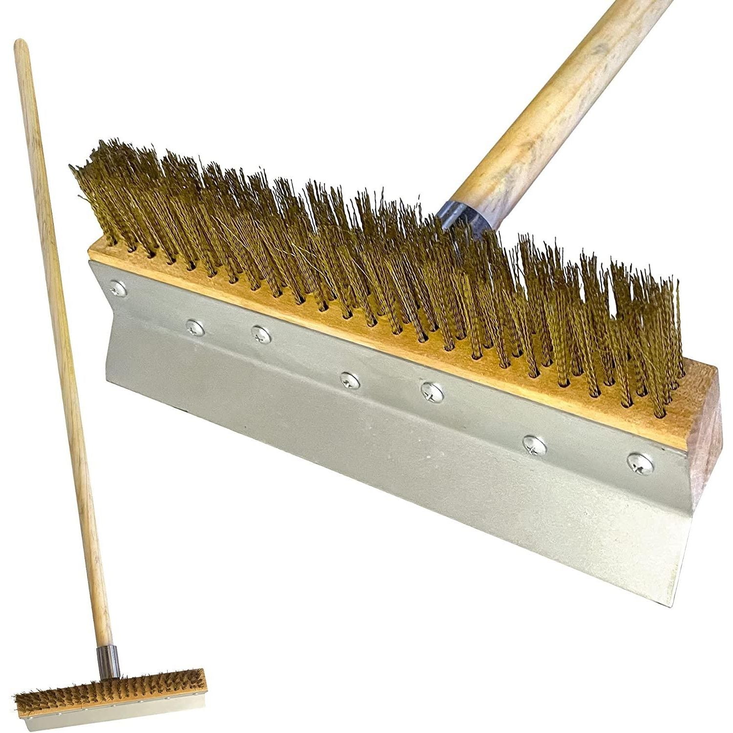 10" Pizza Oven Brush with 100cm Handle - The Dustpan and Brush Store