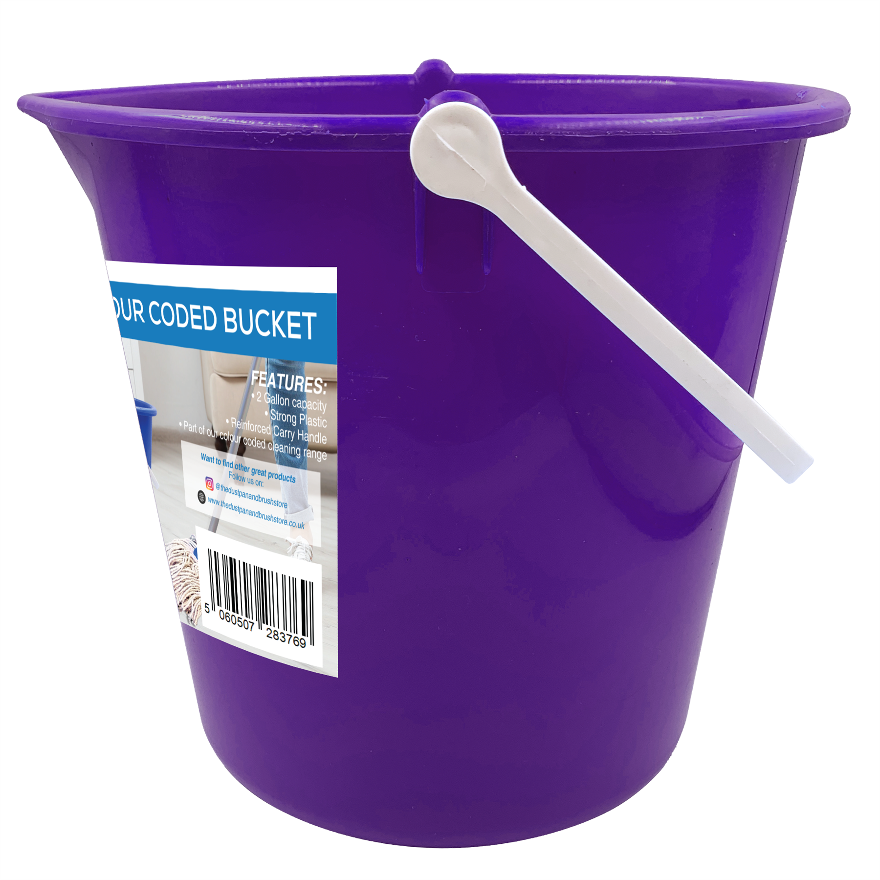10L Purple Bucket - The Dustpan and Brush Store