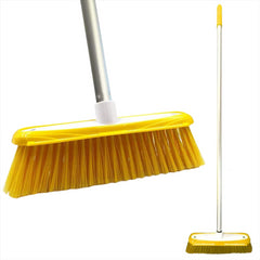 Colour Coded Yellow Broom Head & Handle