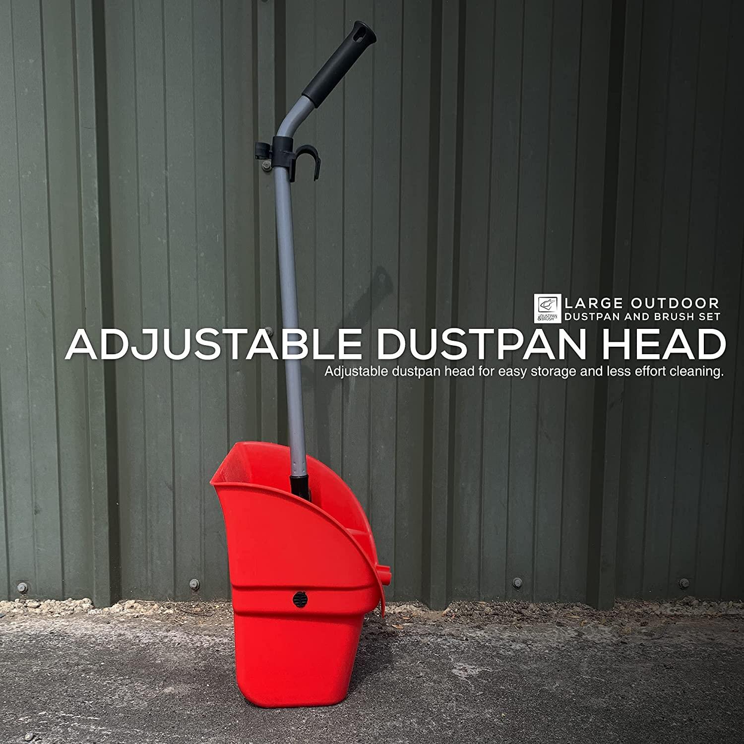 Long Handled Garden Dustpan and Brush Set - The Dustpan and Brush Store