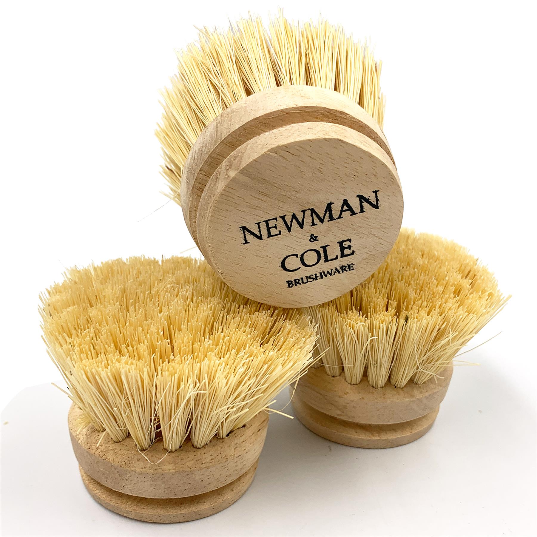 Newman and Cole Wooden Dish Brush - Pack of 3 - The Dustpan and Brush Store