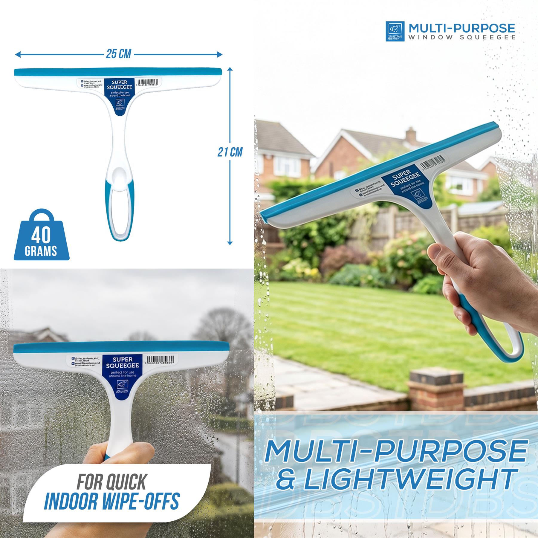 Window Squeegee Shower Screen Glass Cleaning Wiper Blade - The Dustpan and Brush Store