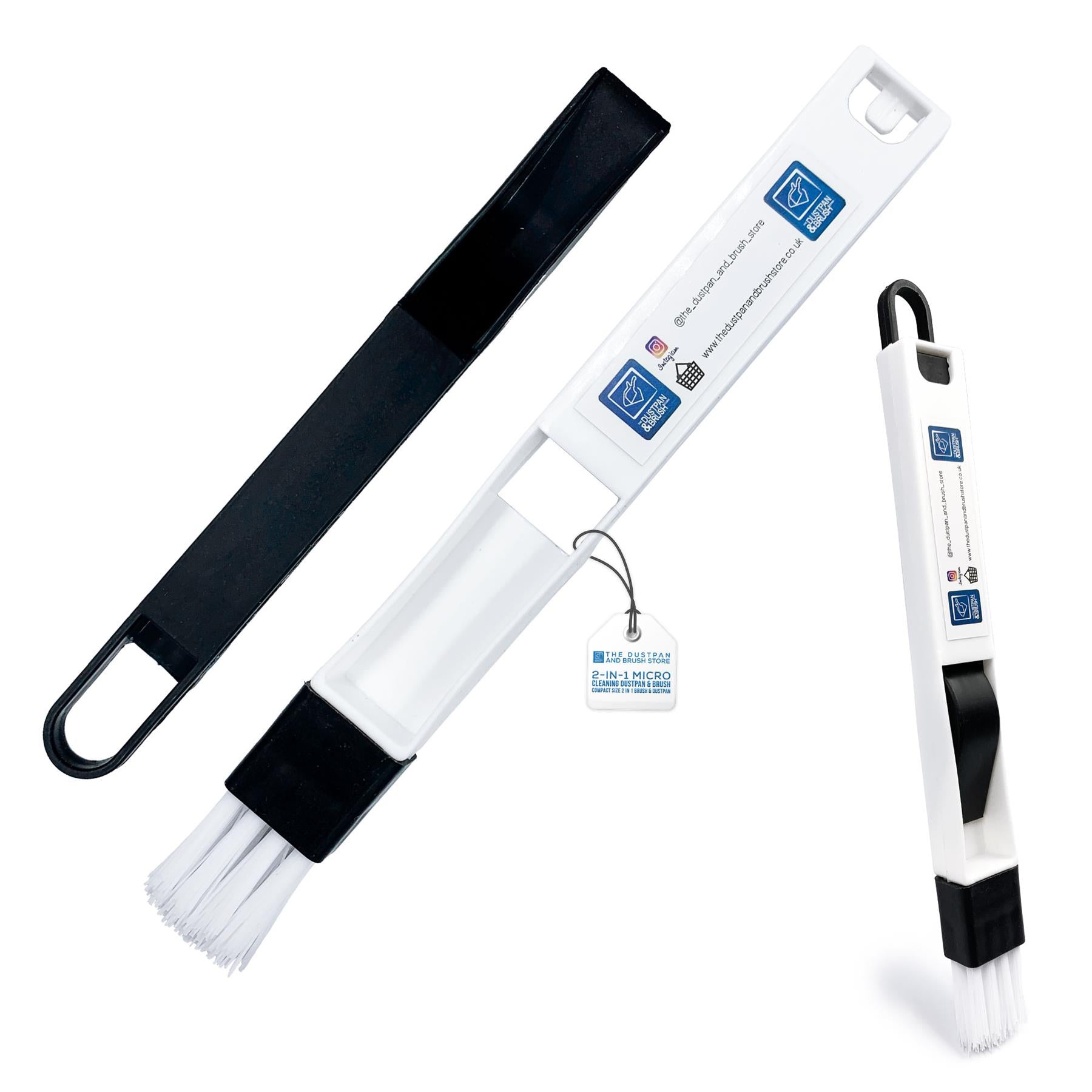 Cleaning brush set with packaging on a white background