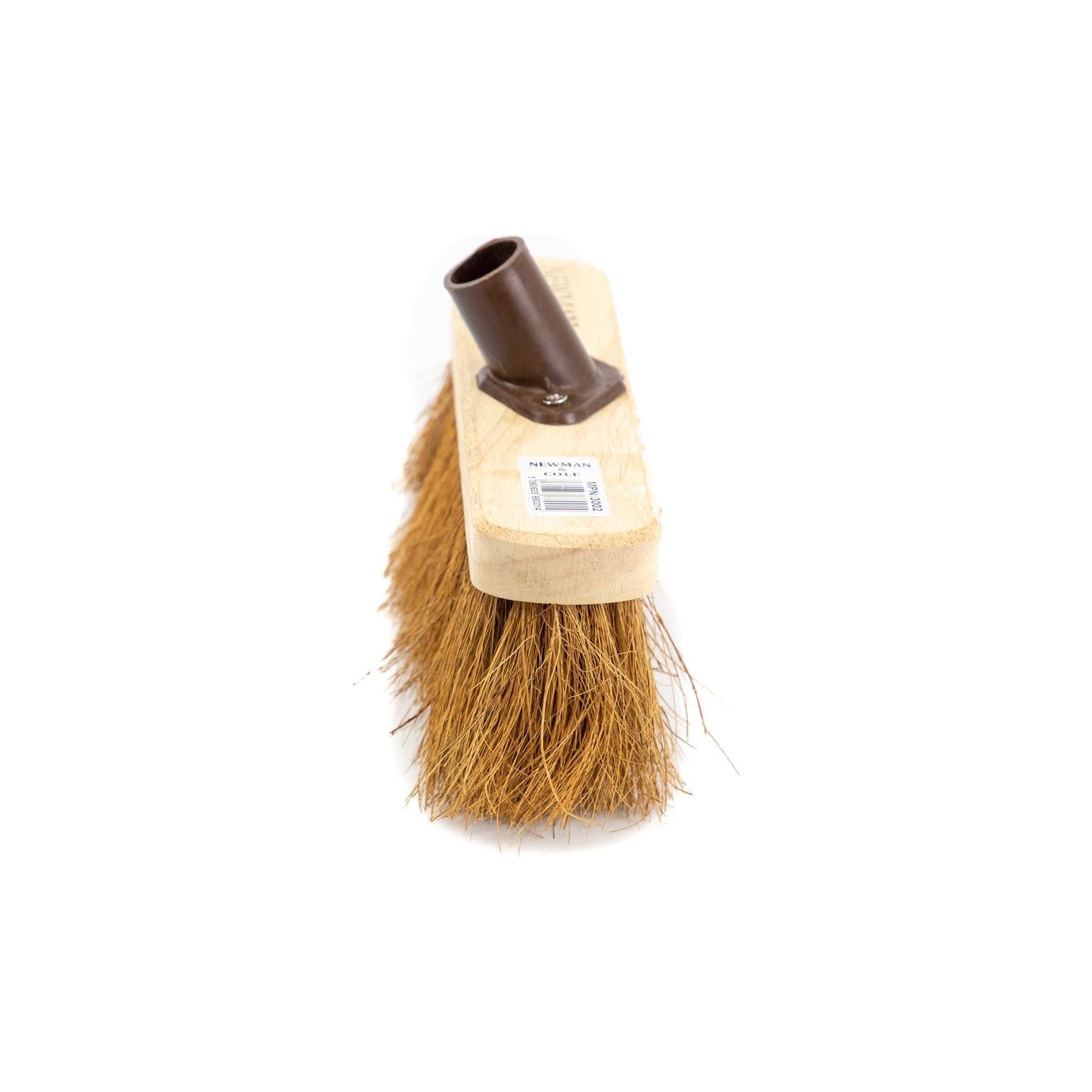 10" Newman & Cole Soft Coco Broom with wooden handle | Natural Bristle - The Dustpan and Brush Store