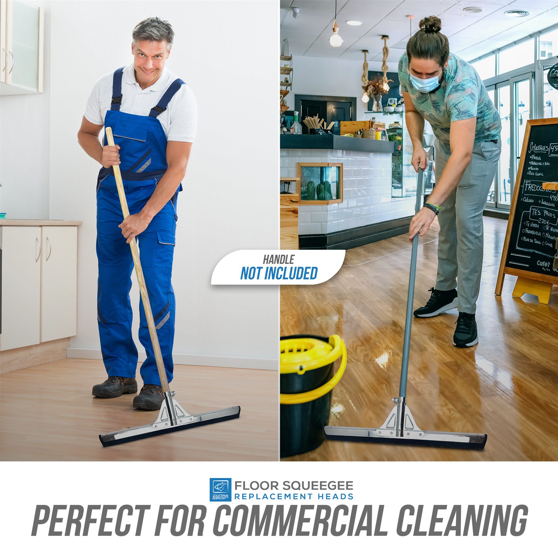 30" Black Moss Foam Floor Squeegee Blade - The Dustpan and Brush Store