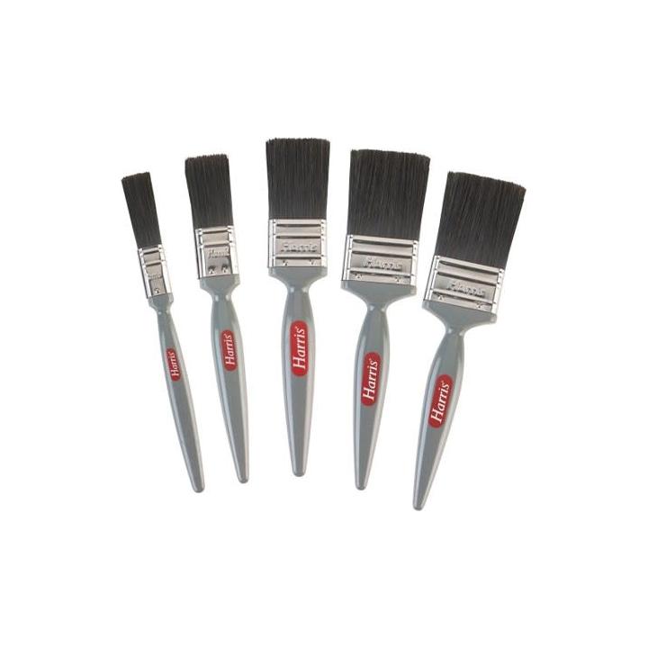 Harris 5 Piece Gloss Paint Brush Set for Oil-Based Paint - The Dustpan and Brush Store