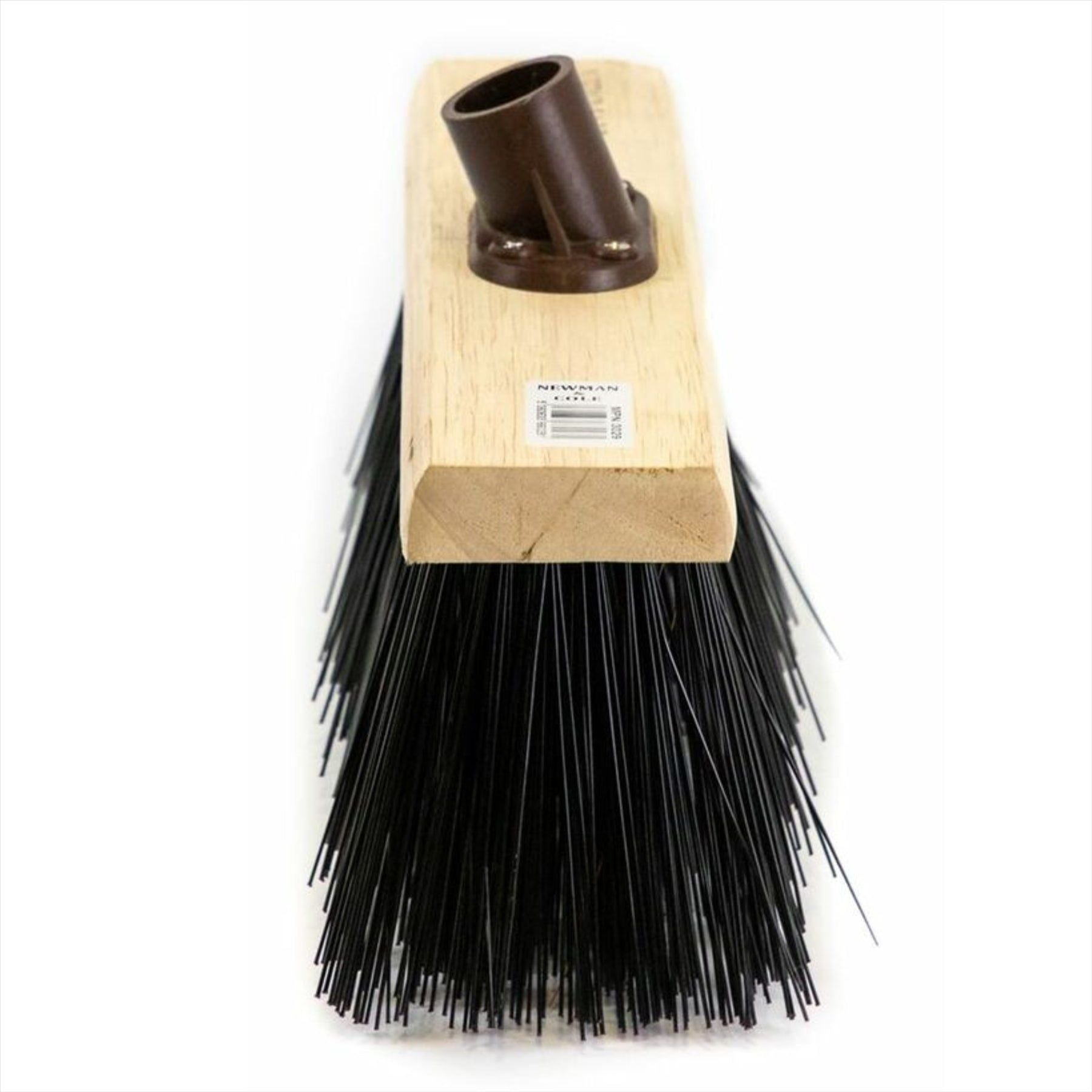 13" Newman and Cole PVC Flat Broom Head with Plastic Socket - The Dustpan and Brush Store
