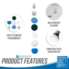 Full Set of Replacement Attachments for Scrub Master