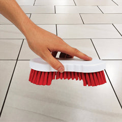 Red Scrubbing Brush Food Hygiene Stiff Double Winged Floor Scrub Hand Deck Brush