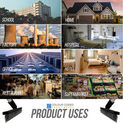 Colour Coded Yellow Handle and Angled Grout Brush Head