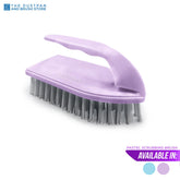 Iron Scrubbing Brush in Lilac on a white background - The Dustpan and Brush Store