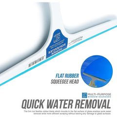 Blue and White Window Shower Squeegee - Pack of 2
