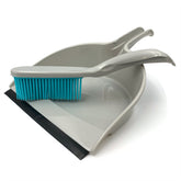 Rubber Dustpan and Brush Set - Perfect For Cleaning Pet Hairs and Sweeping Carpets