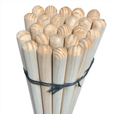15/16" (23-24mm) Wooden Handles 4ft (120cm) - Pack of 25