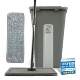Magic Wash & Dry Flat Mop and Bucket Set – Compact Floor Cleaning