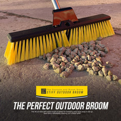 18" Yard Broom with Multi Section Handle