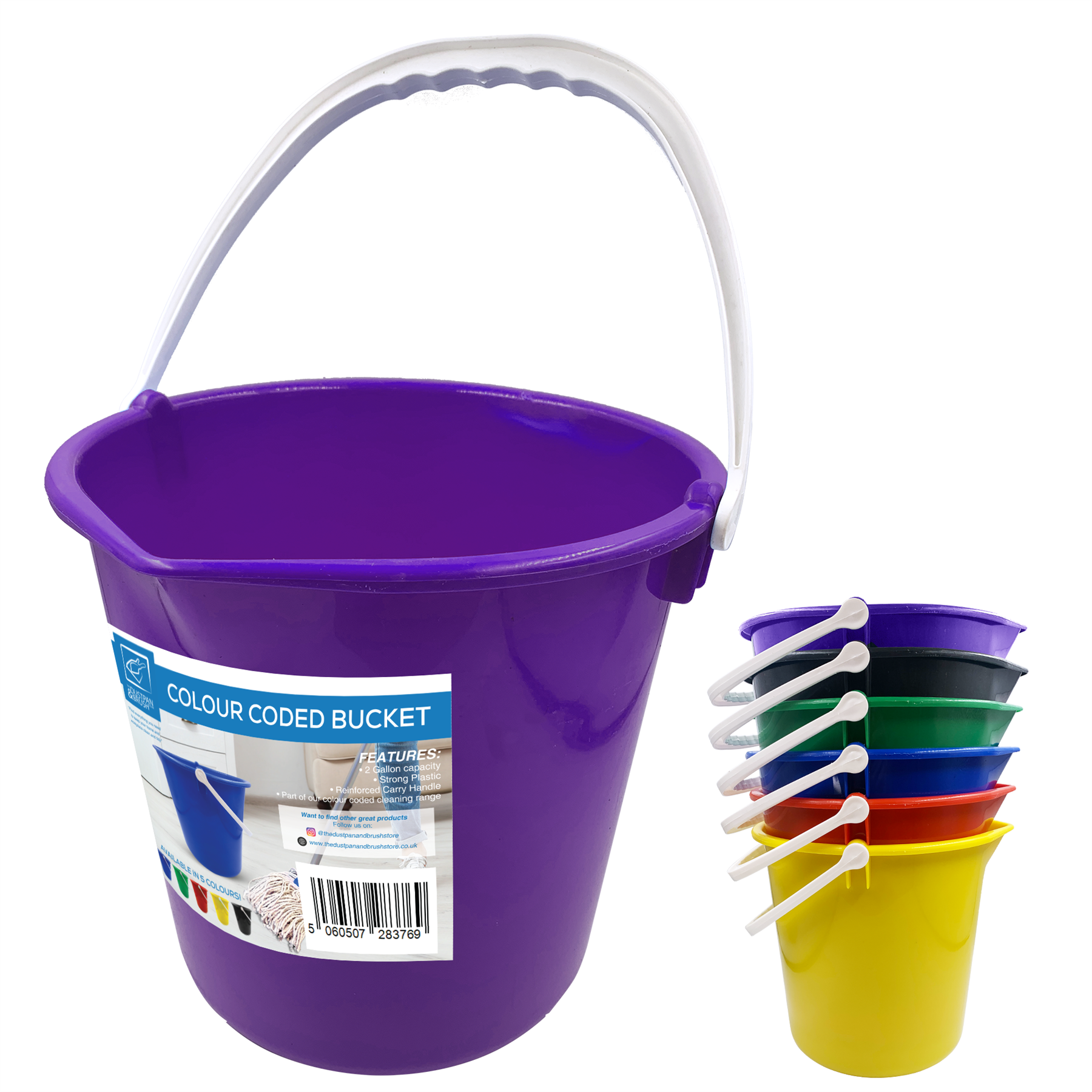 10L Purple Bucket - The Dustpan and Brush Store