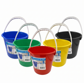 10L Plastic Cleaning Bucket - Blue, Green, Red, Yellow & Black