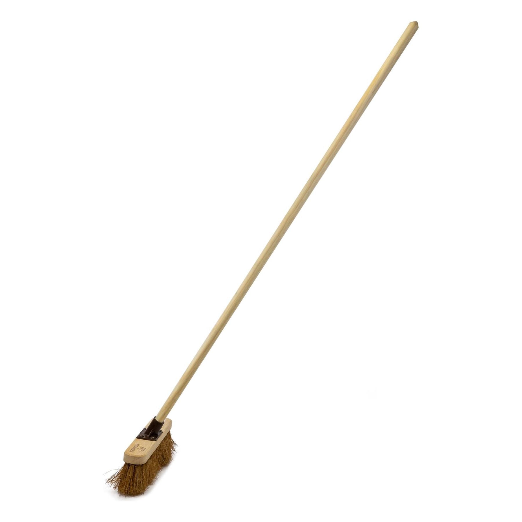 10" Newman & Cole Soft Coco Broom with wooden handle | Natural Bristle - The Dustpan and Brush Store