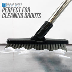 Colour Coded Blue Handle and Angled Grout Brush Head