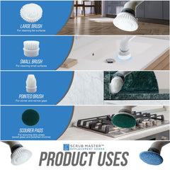 Full Set of Replacement Attachments for Scrub Master