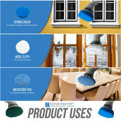 Full Set of Replacement Attachments for Scrub Master