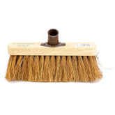10" Newman and Cole Natural Soft Coco Broom Head with Plastic Socket