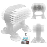Dual Suction Cup Nail Brush | Hands-Free Stick On Nail Cleaner