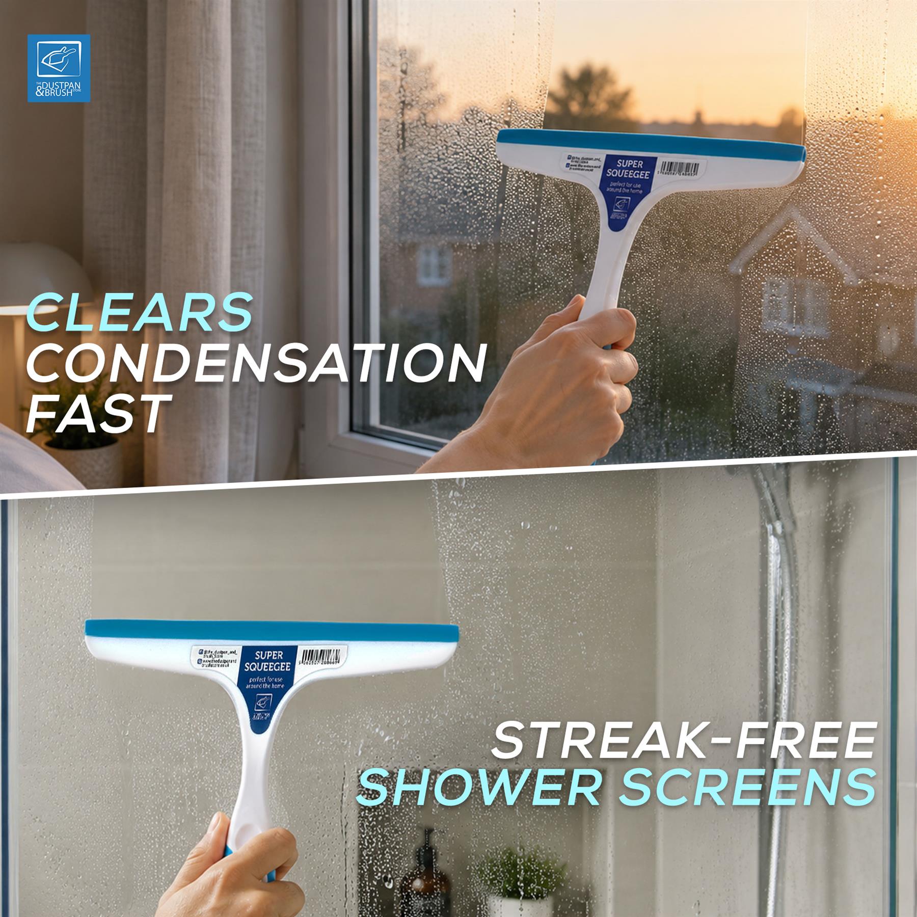 Window Squeegee Shower Screen Glass Cleaning Wiper Blade - The Dustpan and Brush Store