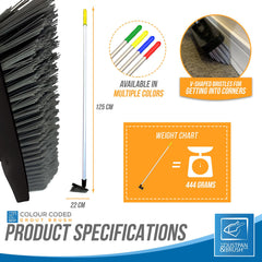 Colour Coded Yellow Handle and Angled Grout Brush Head