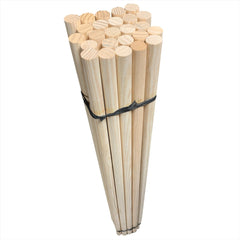15/16" (23-24mm) Wooden Handles 4ft (120cm) - Pack of 25