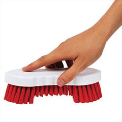 Red Scrubbing Brush Food Hygiene Stiff Double Winged Floor Scrub Hand Deck Brush