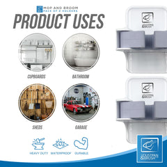 Broom & Mop Holder - Pack of 2