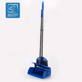 Long Handled Dustpan and Brush Set Stainless Steel Handles