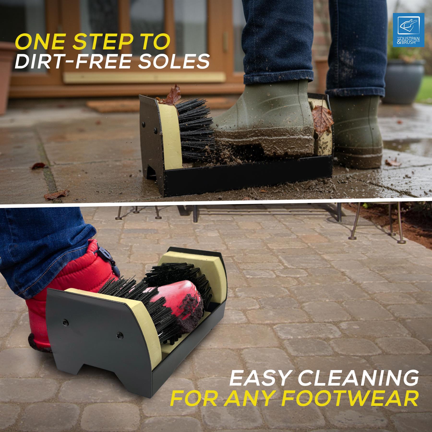 Heavy Duty Boot Scraper Brush – Outdoor Mud Cleaner - The Dustpan and Brush Store