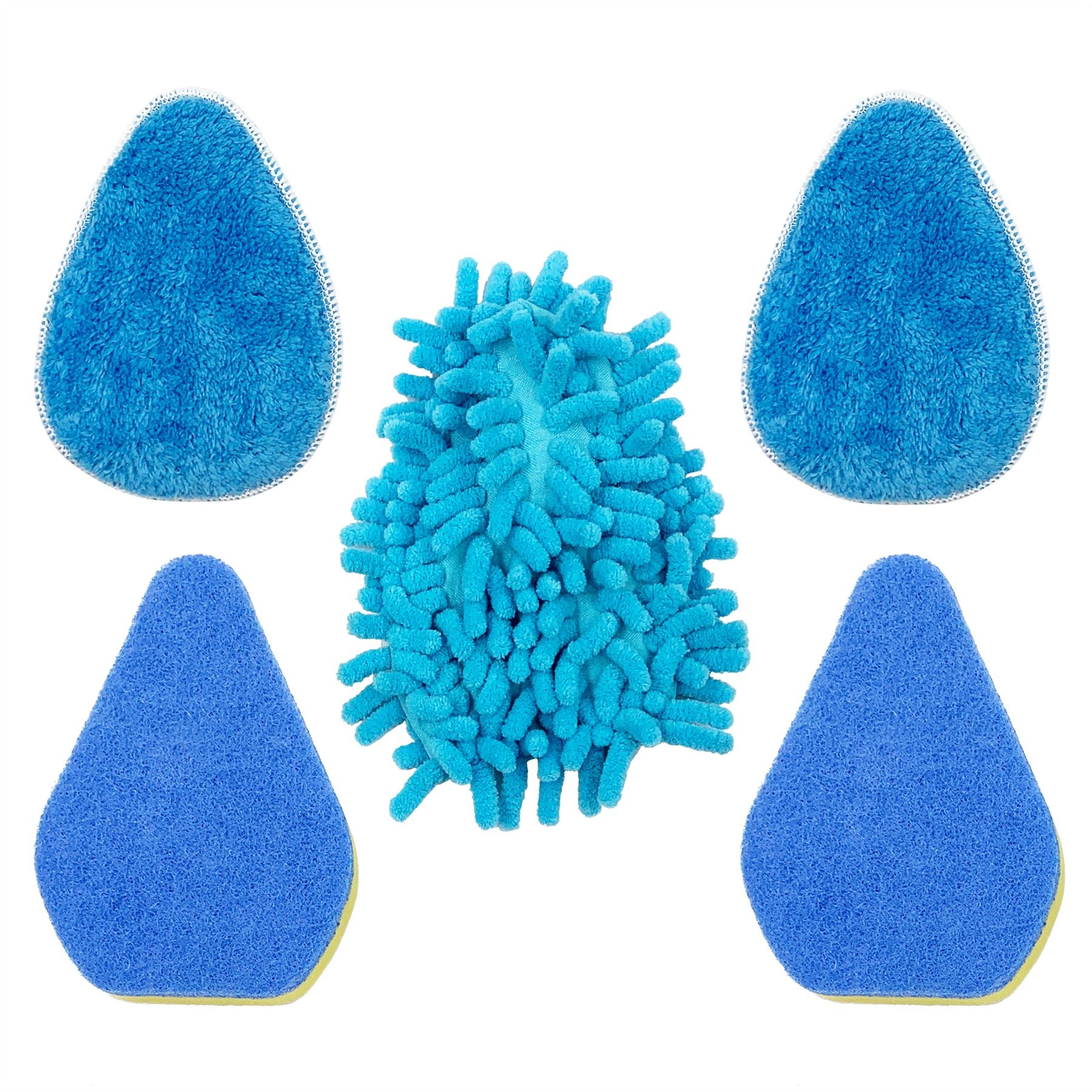 Bathroom Tile Cleaning Kit Refill Set (2x Sponge, 2x Pad, 1x Noodle) - The Dustpan and Brush Store