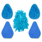 Bathroom Tile Cleaning Kit Refill Set (2x Sponge, 2x Pad, 1x Noodle) - The Dustpan and Brush Store