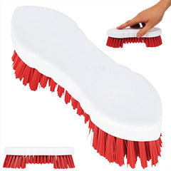 Red Scrubbing Brush Food Hygiene Stiff Double Winged Floor Scrub Hand Deck Brush