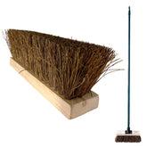 10" Bassine Broom with Screw Thread Bracket and Metal Handle