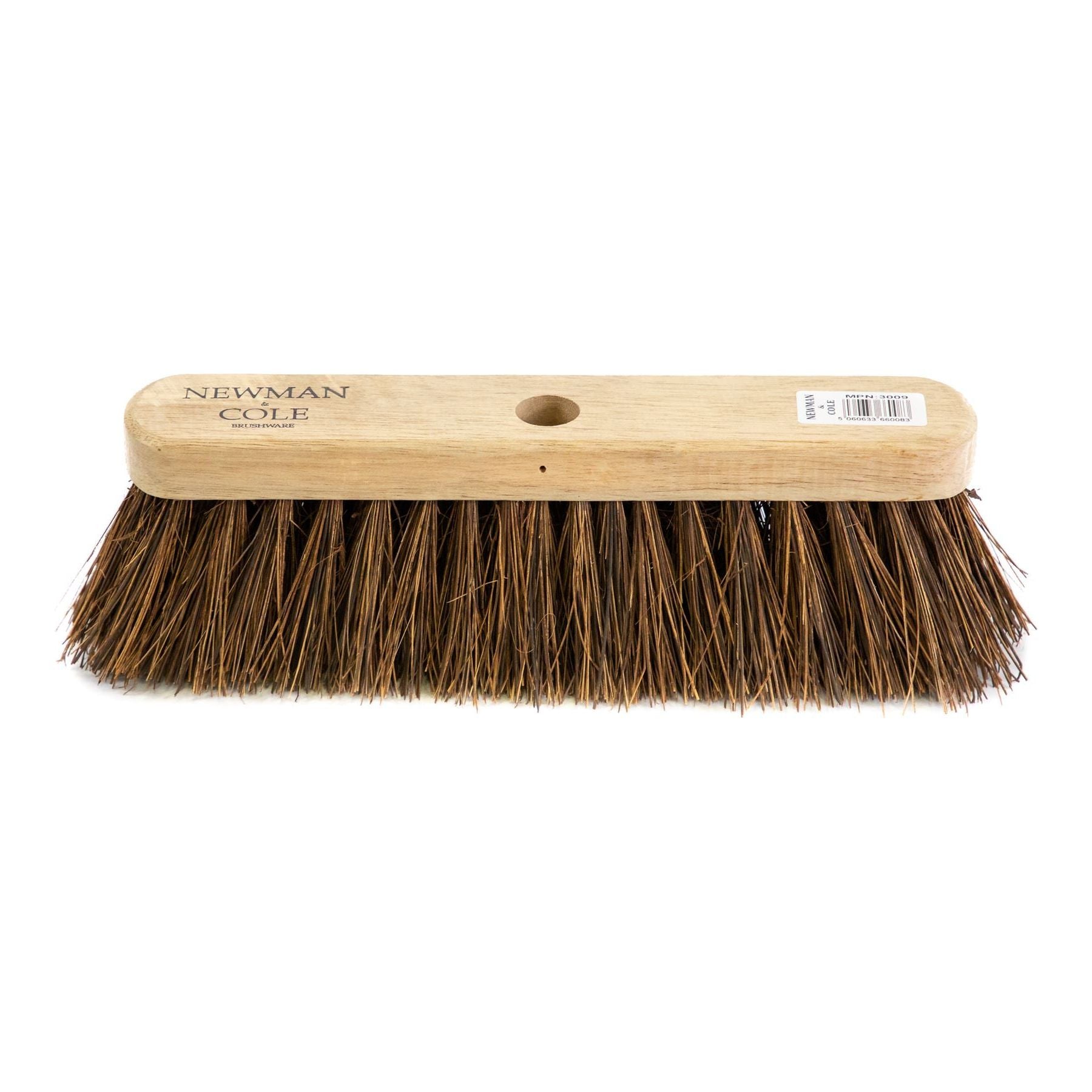 Heavy Duty Garden Sweeper 12" Newman & Cole Bassine Broom Head on a white background