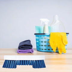 Blue Scrubbing Brush Food Hygiene Stiff Double Winged Floor Scrub Hand Deck Brush