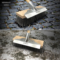 12" Wire Broom Head fitted with Metal Scraper, Bracket and Handle
