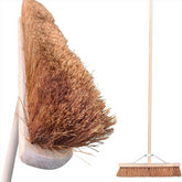 24" Newman and Cole Natural Soft Coco Broom Head with 4ft6 Handle and Metal Stay