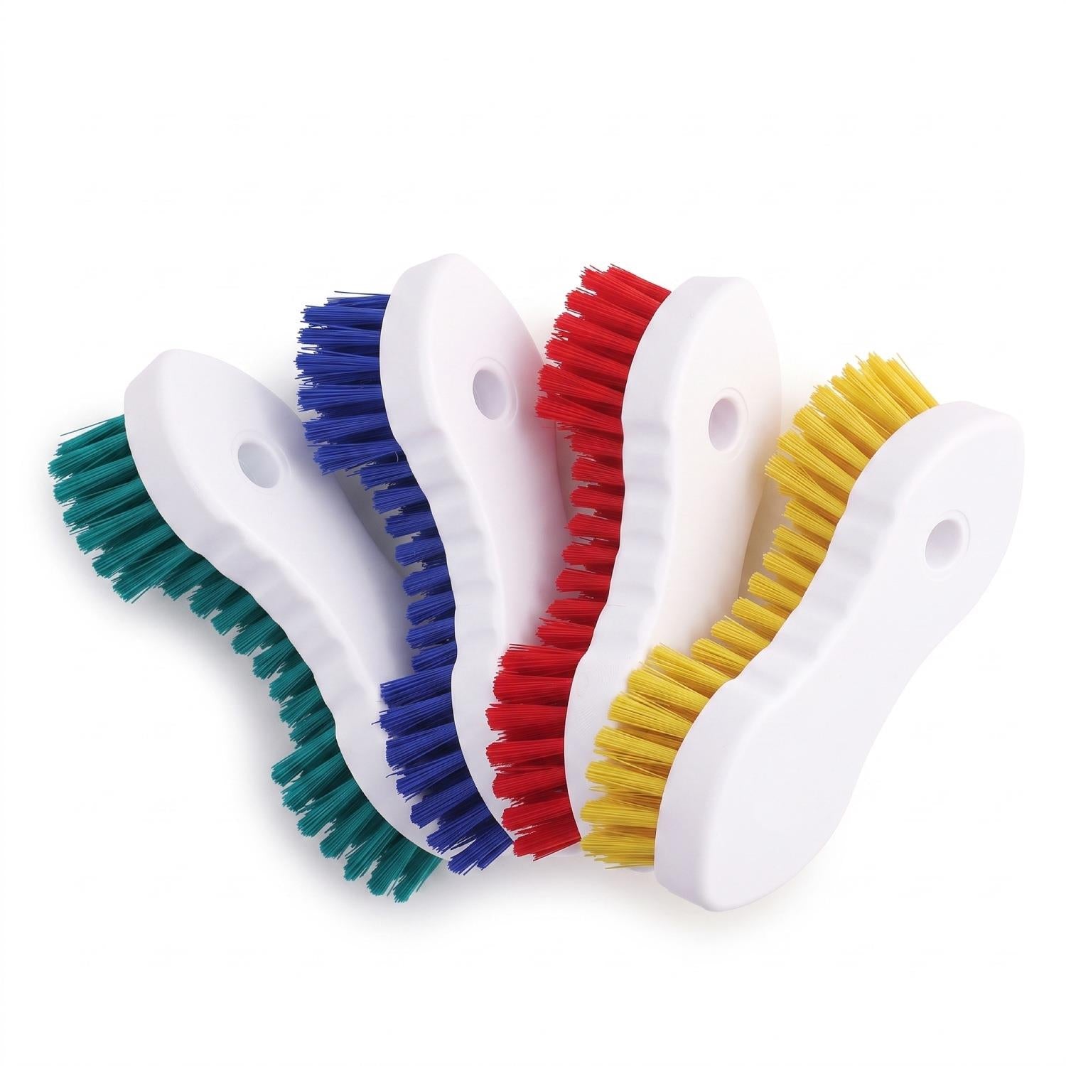 Colour Coded Double Winged Scrubbing Brush | Heavy Duty - The Dustpan and Brush Store