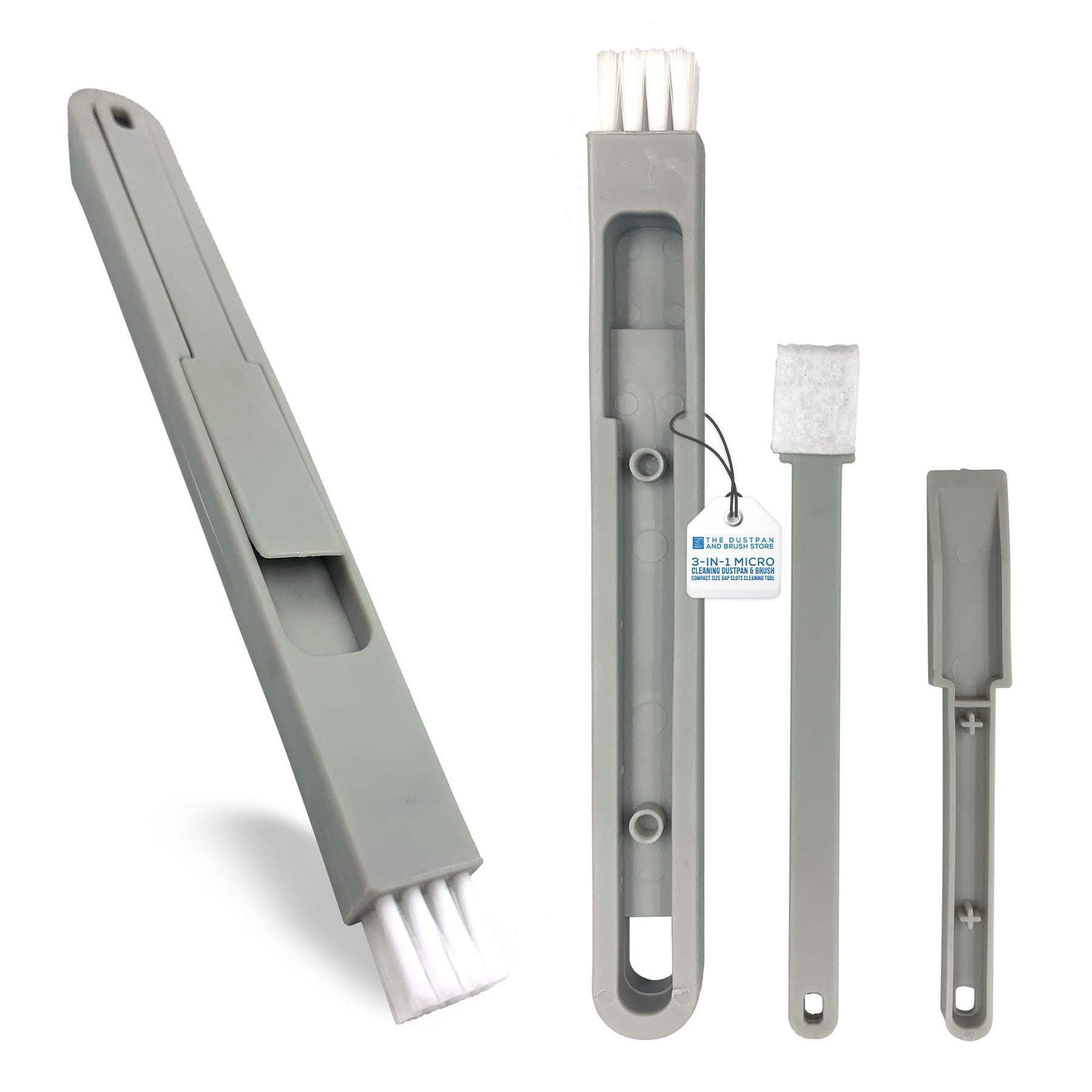 4 in 1 Micro Dustpan and Brush Set on a white background