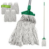 TDBS Green Kentucky Mop Set - 5 Heads